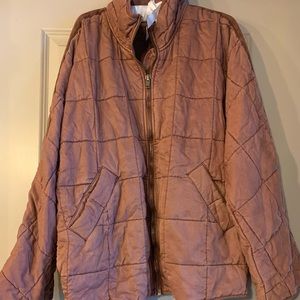 Free People Quilted Jacket Oversized